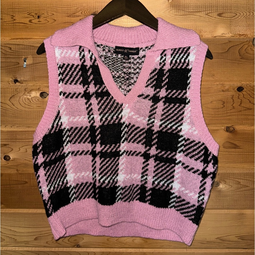 Pink Sweater Vest